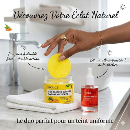 🔥 “Kojic Acid & Turmeric + Niacinamide 10% : Le duo ultime contre les taches !”