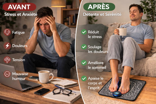 Tapis de Massage EMS Intelligent – Soulage le Stress, la Fatigue et les Douleurs aux Pieds en quelques minutes ⚡🦶